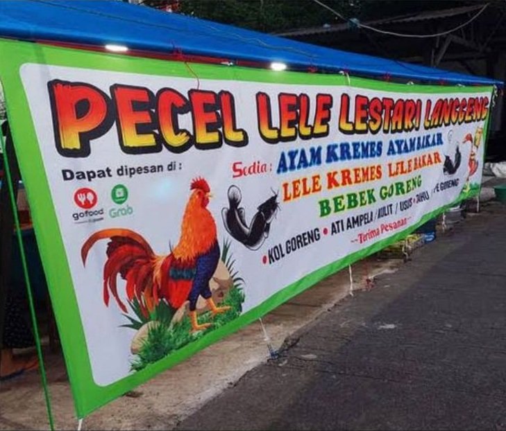 Spanduk Kain Pecel Lele